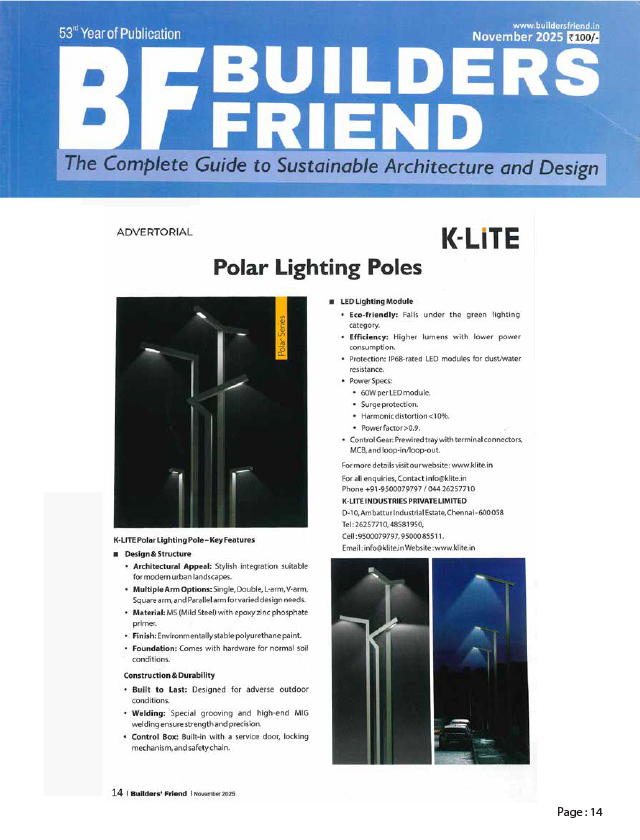 Builders Friend - November- 2025