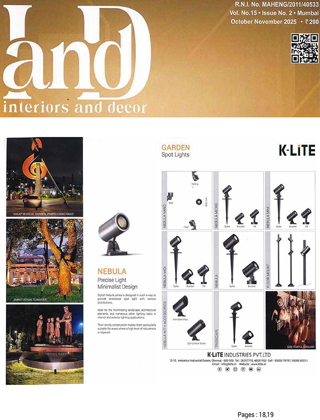 land interiors and decor - October - November - 2025