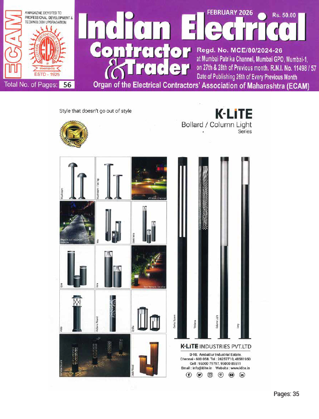 Indian Electrical Contractor & Trader - February - 2026