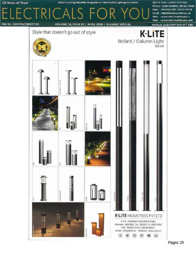 Electricals For You - April - 2026