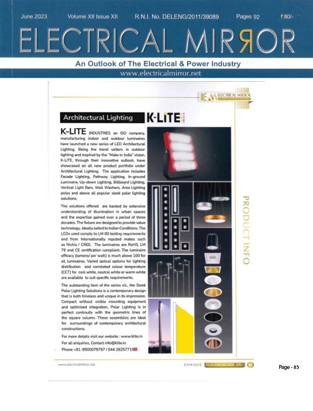 Electricals Mirror - June 2023